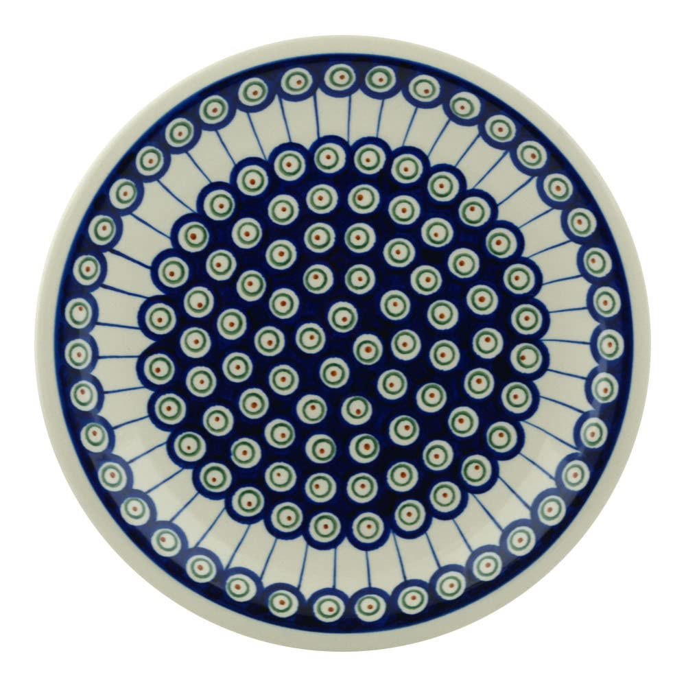 Polmedia Original Bunzlauer Flat Plate/Pizza Plate Diameter 27.2 cm Height 3.0 cm Handmade Decor 8
