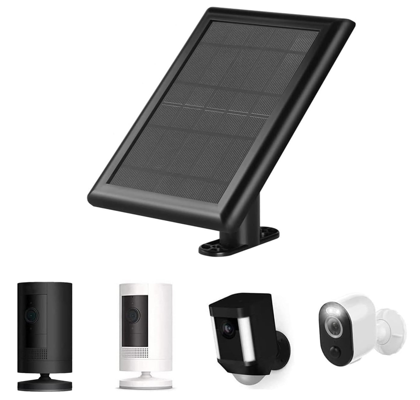 Solar Panel for Ring Camera, 3.5W Solar Power Charger Compatible with Ring Spotlight Cam Plus/Pro and Stick Up Cam Battery, 13FT Cable and USB-C Adapter IP65 Weatherproof Solar Panel