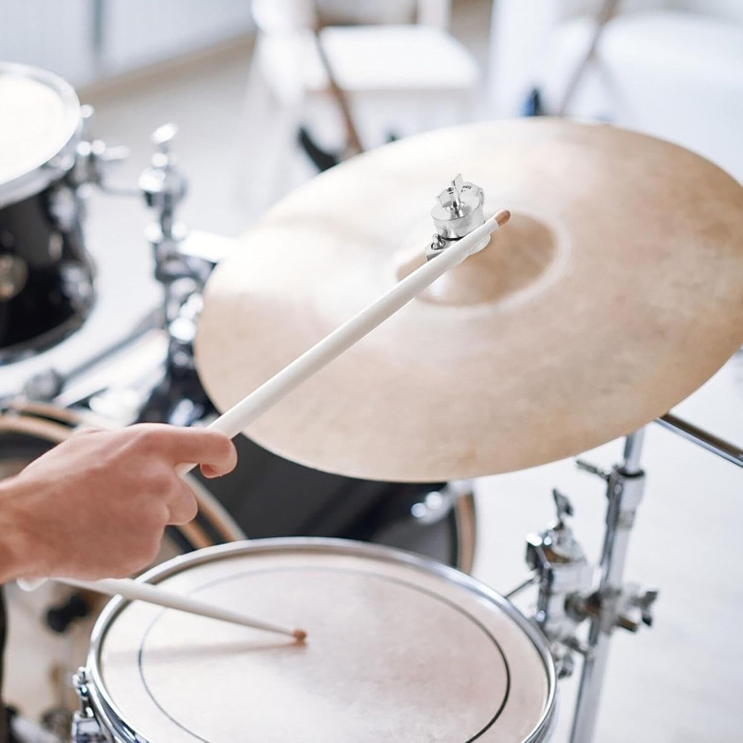 TOYANDONA Cymbal Stand Adapter Multi-function Cymbal Holder for Easy Installation and Stability and Accessory for Drum Hardware