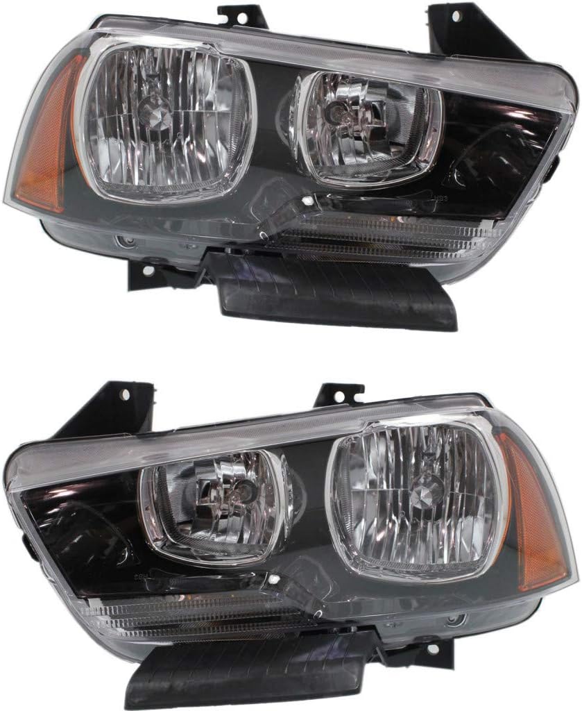 KarParts360 For Dodge Charger Headlight Assembly 2011 2012 2013 2014 Driver Side | w/Bulbs | CH2502232