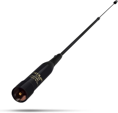 HYS Tri-Band VHF UHF 137-174180-260400-480MHz 100W 20inch 2.15dBi5.2dBi PL-259 UHF Antena telescópica suave macho para Yaesu Kenwood Motorola Taxi