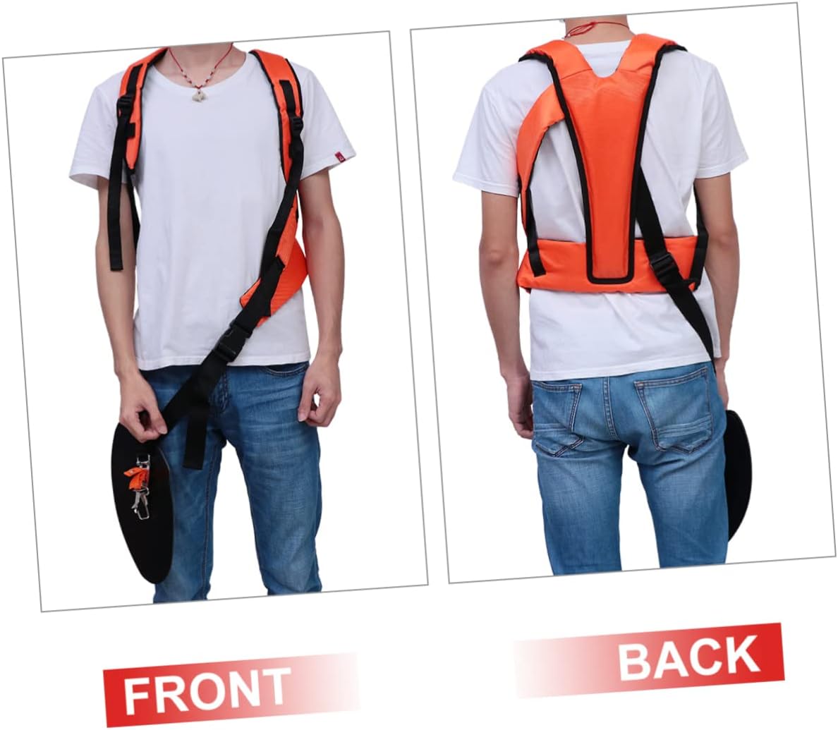 Totority Double Shoulder Strap Harness for Brush Cutter Trimmer Padded Belt Reducing Shoulder Fatigue Durable for Garden Pruners and Strimmers