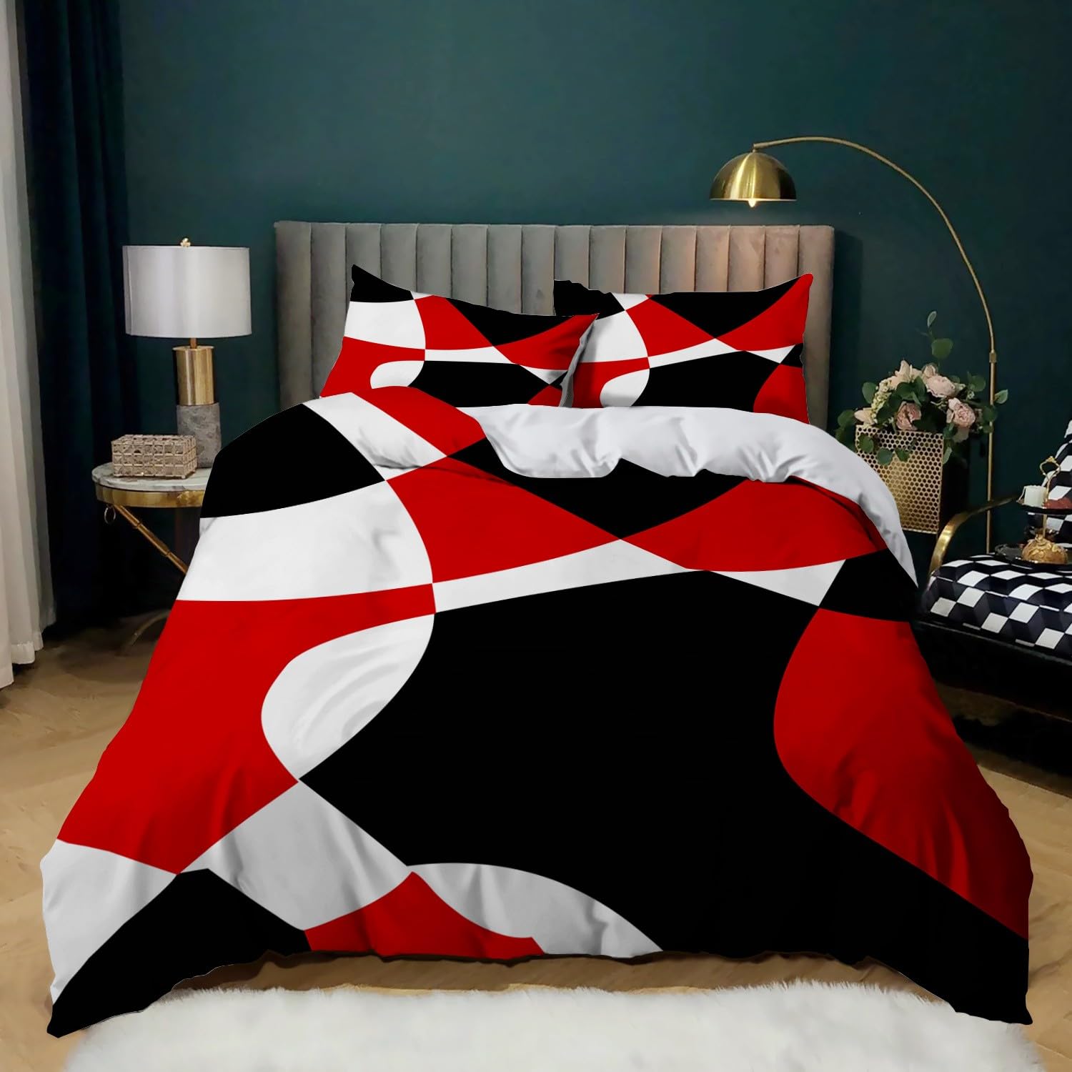 Housse de couette 240x260 cm de qualité supérieure parure de lit au design raffiné