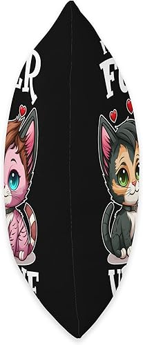 Miniatura 2 de My Fur-Ever Valentine Cute Cat Apparel My Fur-Ever Anime Valentines Day Girls Cute Cat Throw Pillow 16x16 Multicolor