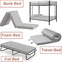 Vista 6 de IDEAhome Sábana bajera ajustable de punto de Jersey de 75 x 33 pulgadas con bolsillo profundo de 8 pulgadas, adecuada para literas, camping, casas