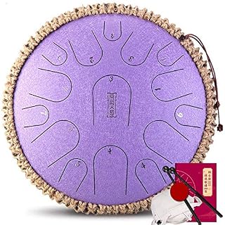Tambour De La Langue en Acier Suspendu Instrument De Tambour 13 Pouces 15 Tons Tambour avec Tambour avec Tambour… - Les Beatles, Paul McCartney, John Lennon, RIngo Starr, George Harrison