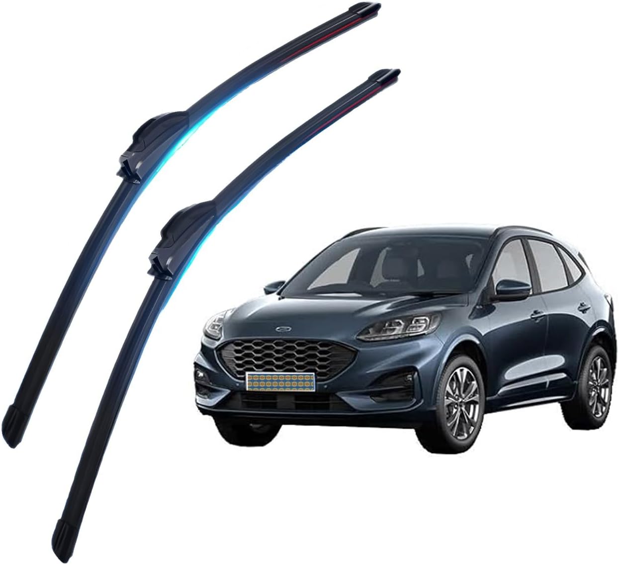 Car windshield wipers for Toyota Chaser VI 1996-2001,Premium HD Streak-Free Wiper Set - Natural Rubber Design, All-Weather Performance, Reduced Wind Noise & Long Service Life