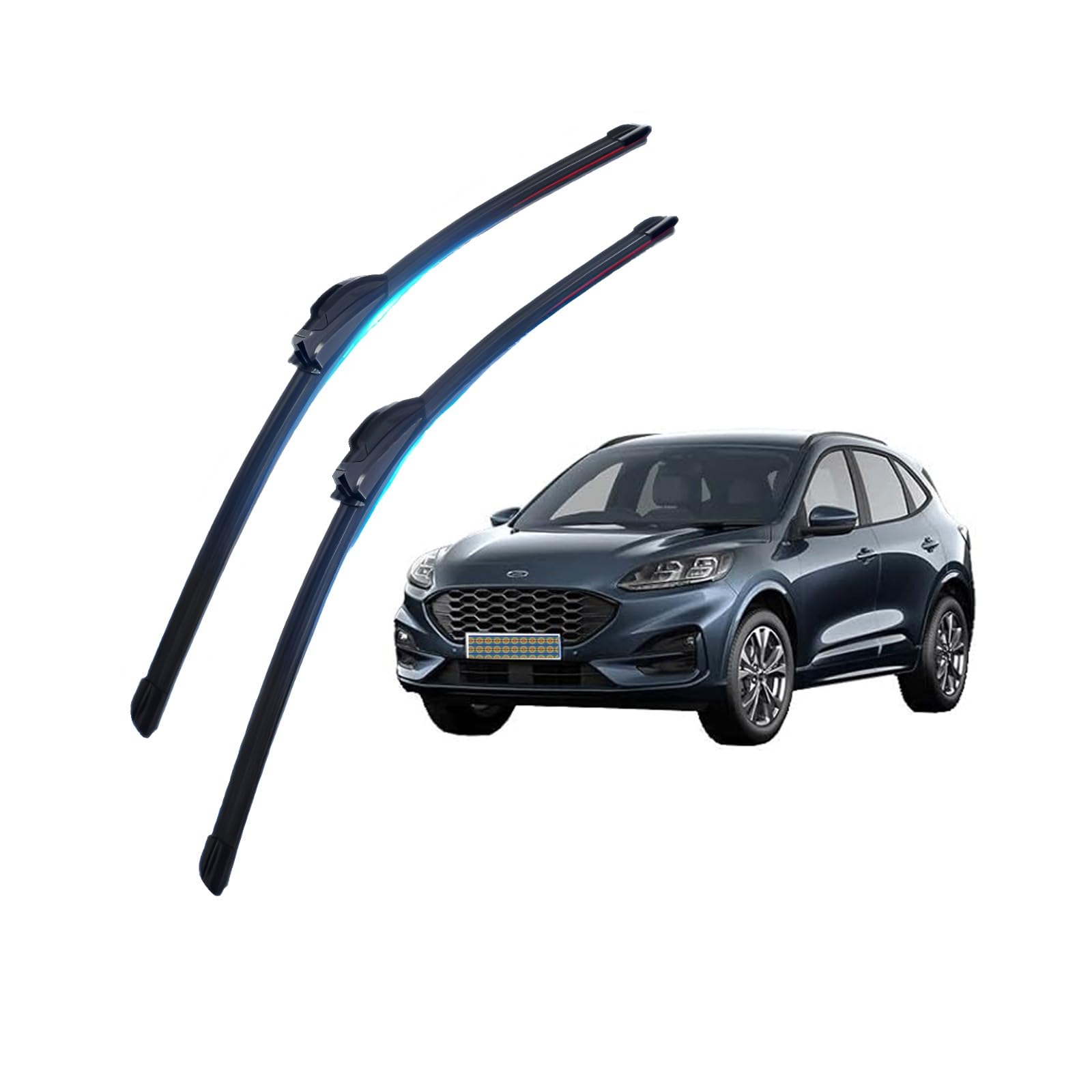 Escobilla Limpiaparabrisas para Fi𝘢t Doblo 2005-2010,Juego de Escobillas HD Sin Rayas - Diseño Caucho Natural, Rendimiento Todo Clima, Ruido del Viento Reducido & Larga Vida Útil