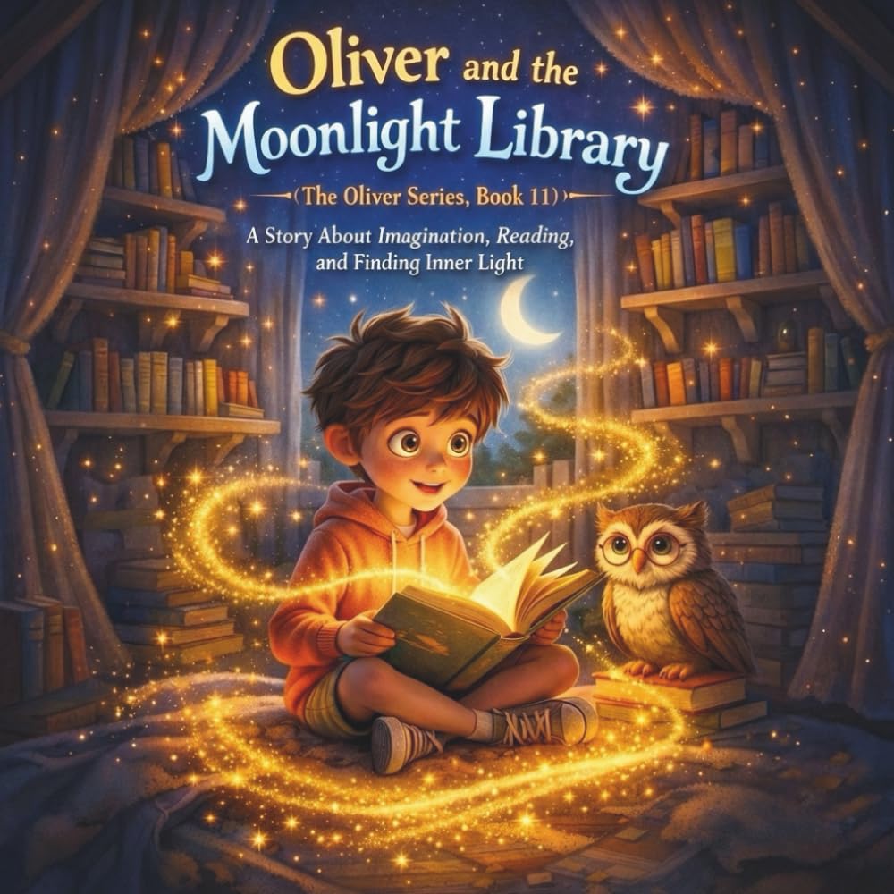 Oliver and the Moonlight Library (The Oliver Series, Book 11): A Story About Imagination, Reading, and Finding Inner Light