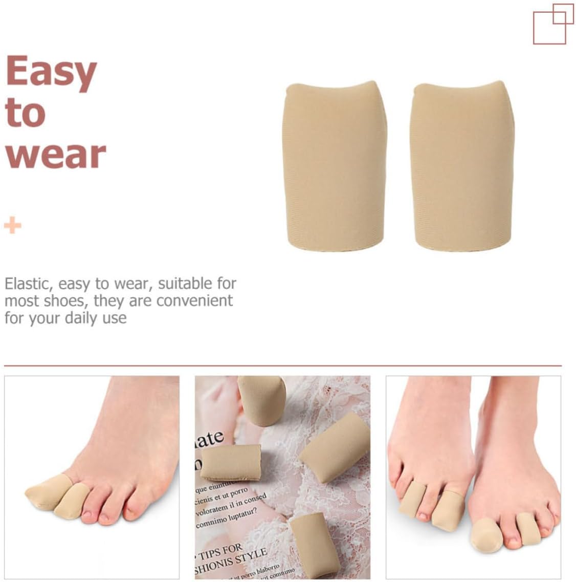 Toe Protective Covers Soft Silicone Nylon Sleeves