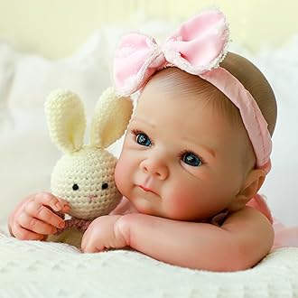 Reborn Baby Dolls - 20 Inch Realistic Baby Doll Real Life Baby Dolls Lifelike Newborn Baby Doll Girl with Soft Full Vinyl Body and Accessories can Swimming Baby Dolls for 3+ Years Old Kids Gifts