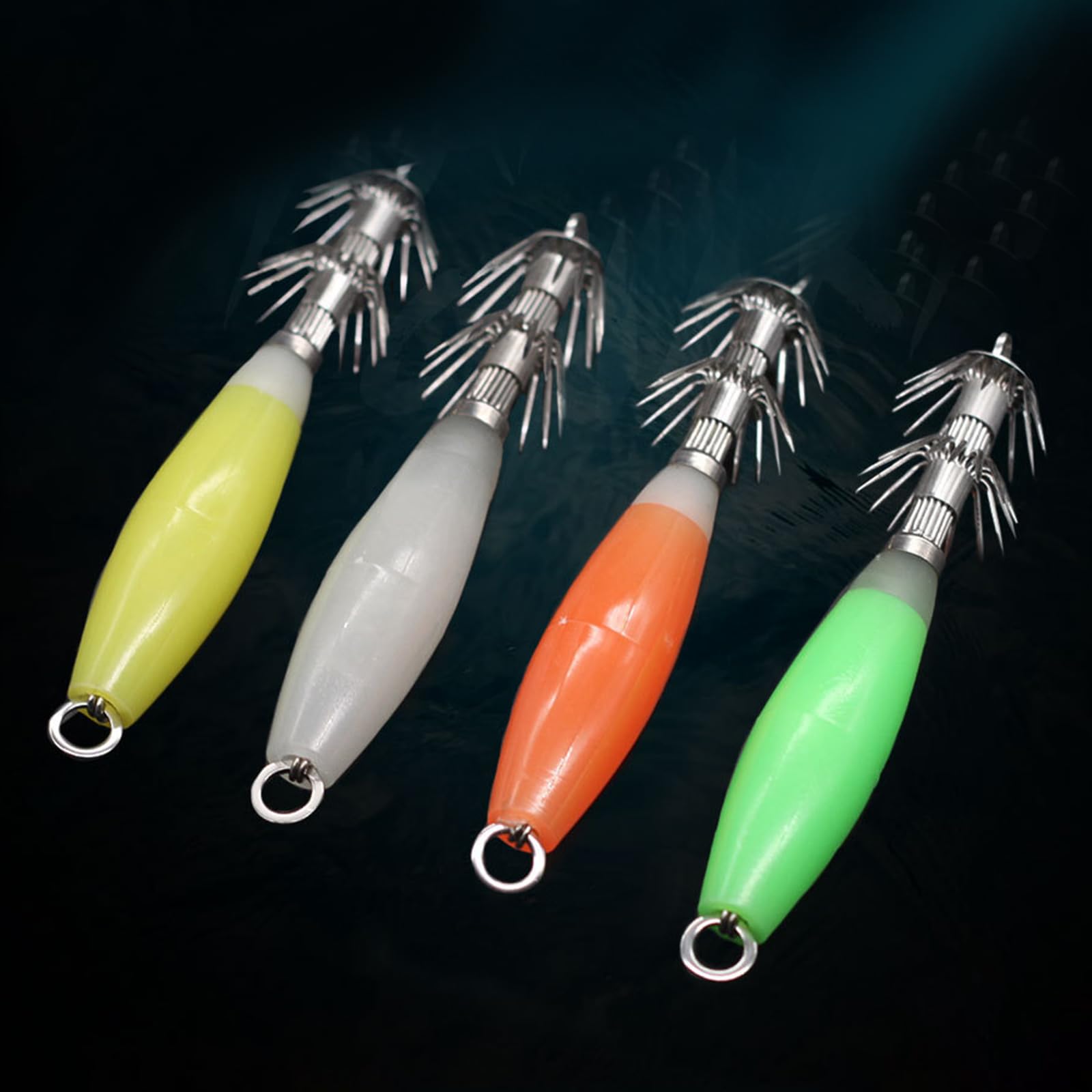 10 Appâts Souples Pour Calmar, 28,5 Cm, 125g, Lumineux, Pêche En Mer - Neufs