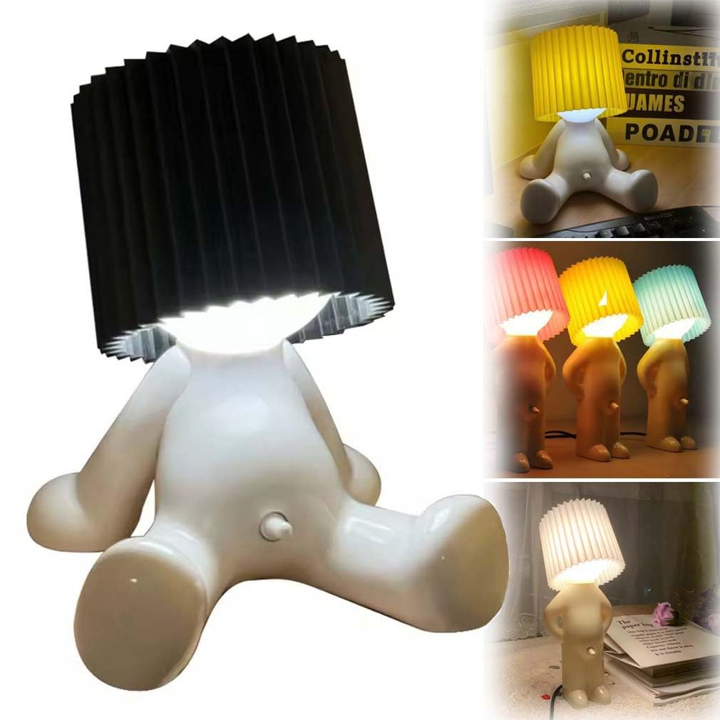 Modest Mike Naughty Night Lamp, Modest Mike Lamp, Shy Boy Night Light, Shy Boy Table Lamp, A Little Shy Man Creative Lamp, Creative Night Light, OMG That Wiener Switch (Black-B)