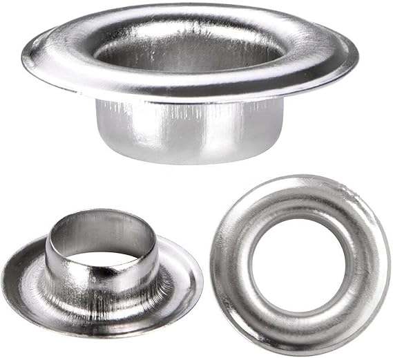 Hand Press Eyelet Grommet Machine Hole Punch Tool Kit with 3 Dies, 3 Punchers (5.5mm,7.5mm,9mm) and 900 Pcs Heavy Duty Silver Grommets (Size 1/5, 3/10'', 3/8'')
