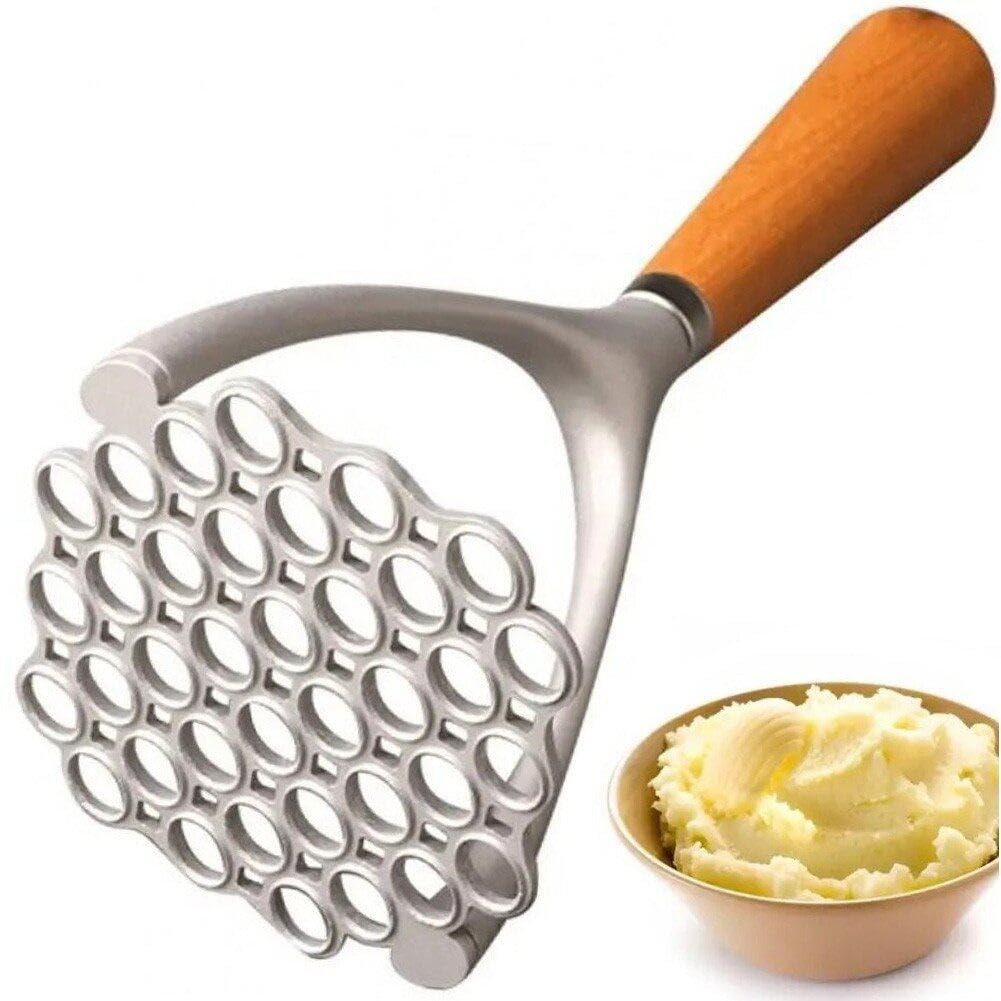 Hrippy Potato Masher, Non-Stick Potato Masher With Handle Food Masher Kitchen Gadget For Mashed Potatoes, Jam, Vegetables And Fruits