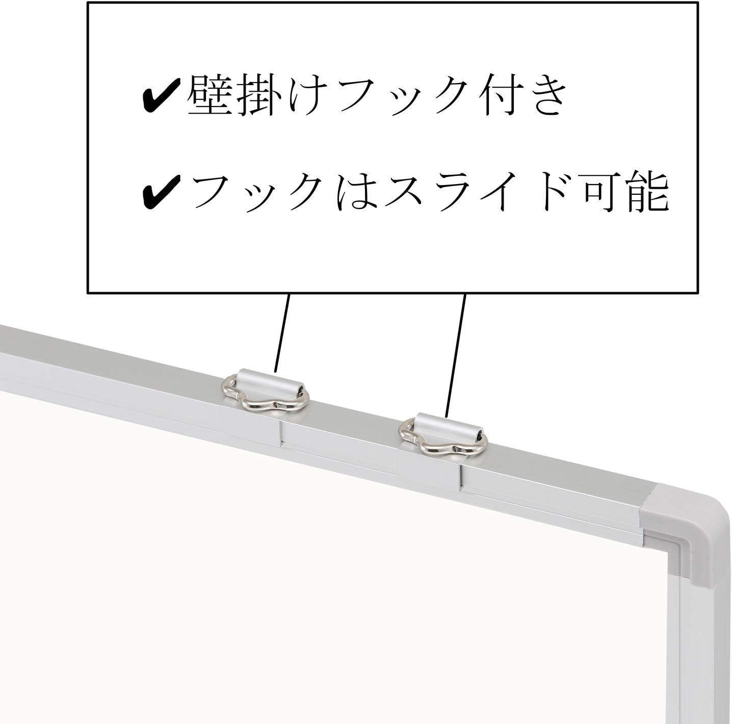 Sancake Com PW-90 Pastel Board, Dustless, Wall Hanging Board, Aluminum Frame, White, W 35.4 inches (900 mm), H 23.6 inches (600 mm)
