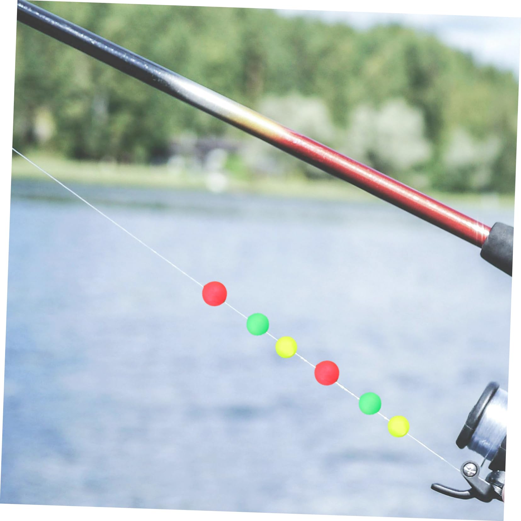 NOLITOY 30pcs Fishing Fishing Floats Foam Floating Balls Round Buoy Floats Stoppers for Fishing Tackle Accessories 2.4x2.4cm