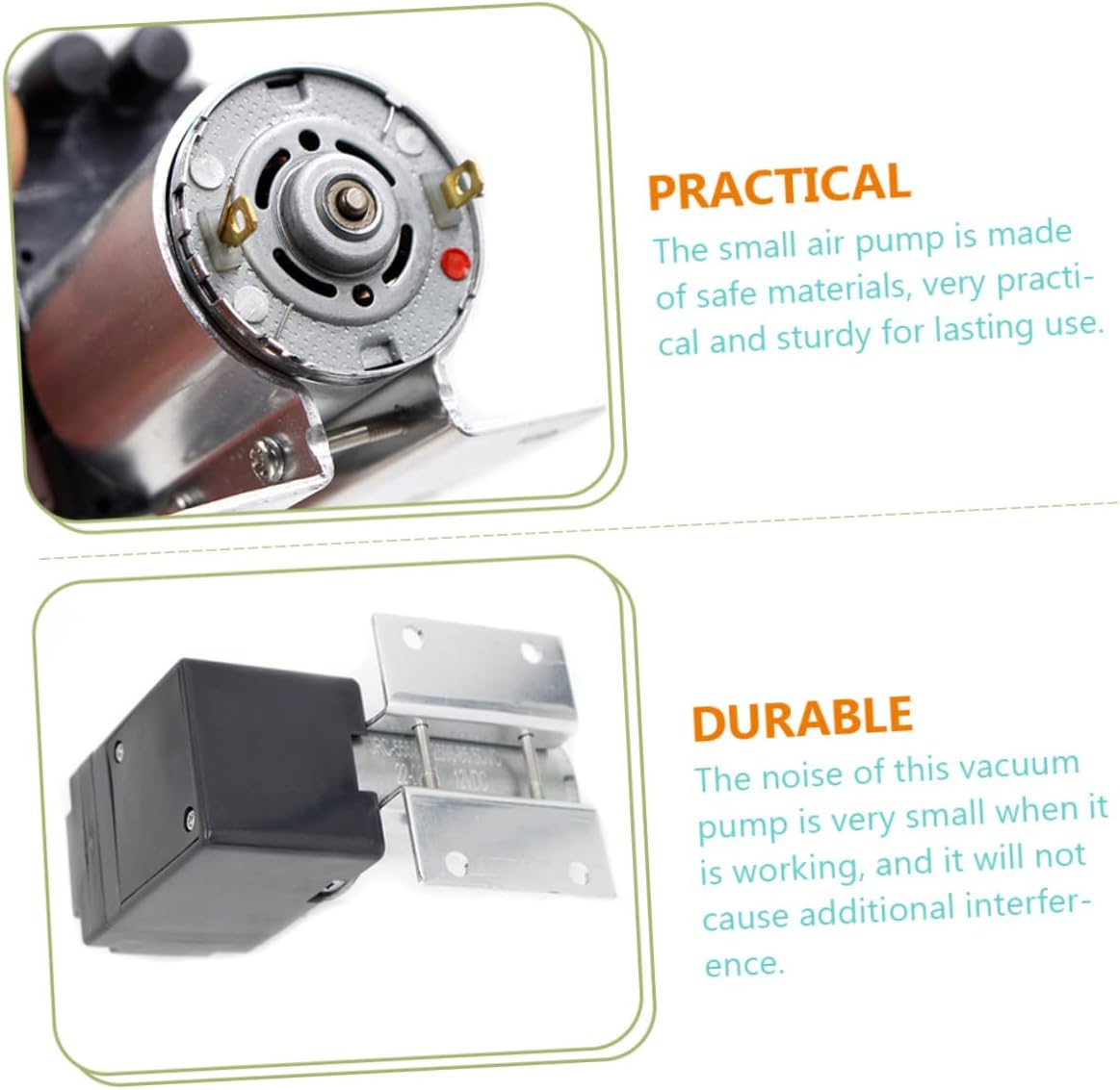 Unomor Miniature Vacuum Pumps 3000n 12v Air Pump for Inflatables Quiet Electric Air Compressor 5l/m