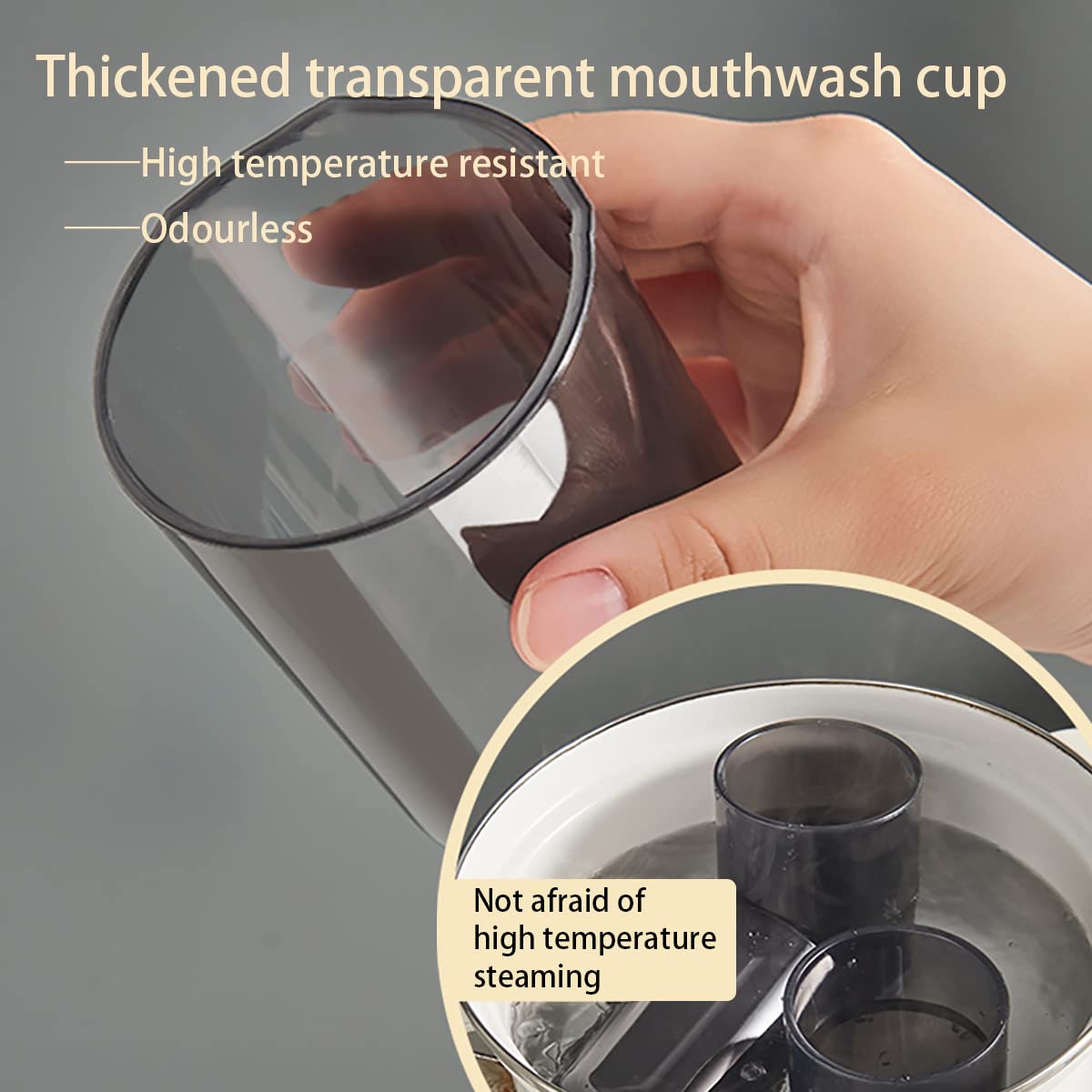 LANMOU Porta Spazzolino da Muro, Grande Portaspazzolini da Bagno con Dispenser Automatici di Dentifricio, 3 Bicchieri Magnetici, 6 Slot per Spazzolino da Denti, per Bambini, Donne, Genitori, Bagno