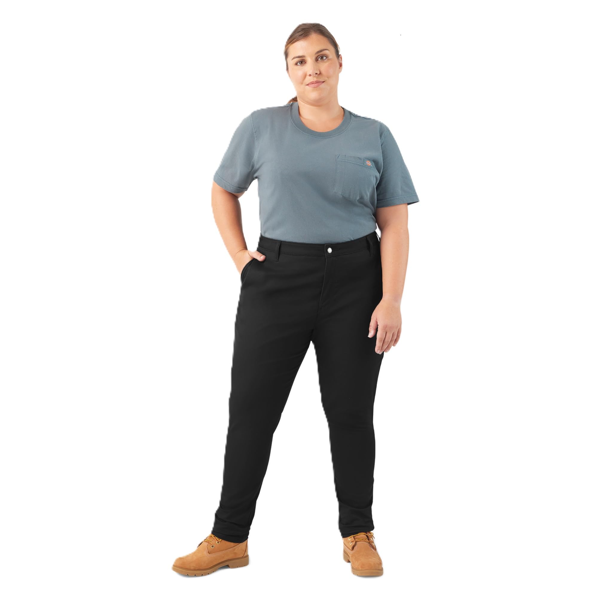 Pantalon Dickies femme moulant sergé extensible confortable stretch - 8