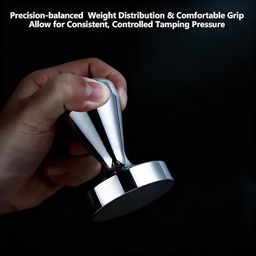 Miniatura 5 de 51 mm/2 inch Base Premium Barista Prensador para café, acero inoxidable Barista Espresso grano de café de Prensa