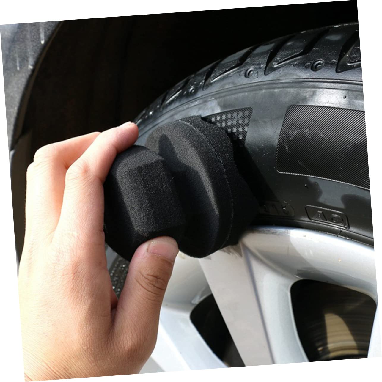 ibasenice 9piezas Esponjas De Cera Para Abrillantar Vehículos De Alta Densidad Fácil De Usar Para Mantenimiento De Interiores y Exteriores Limpieza De Asientos Tableros