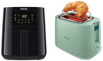 PHILIPS Digital Air Fryer HD9252/90 with Touch Panel, uses up to 90% less fat, 7 Pre-set Menu, 1400W, 4.1