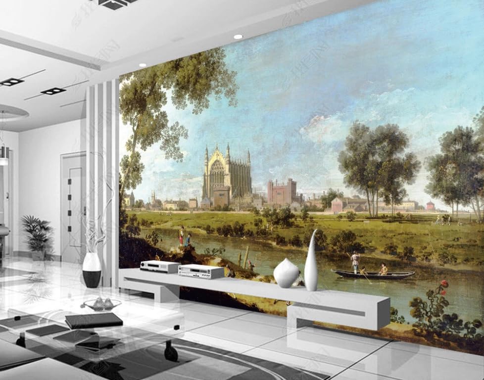 Papier peint intissé peinture à l'huile poster géant mural salon 350x256