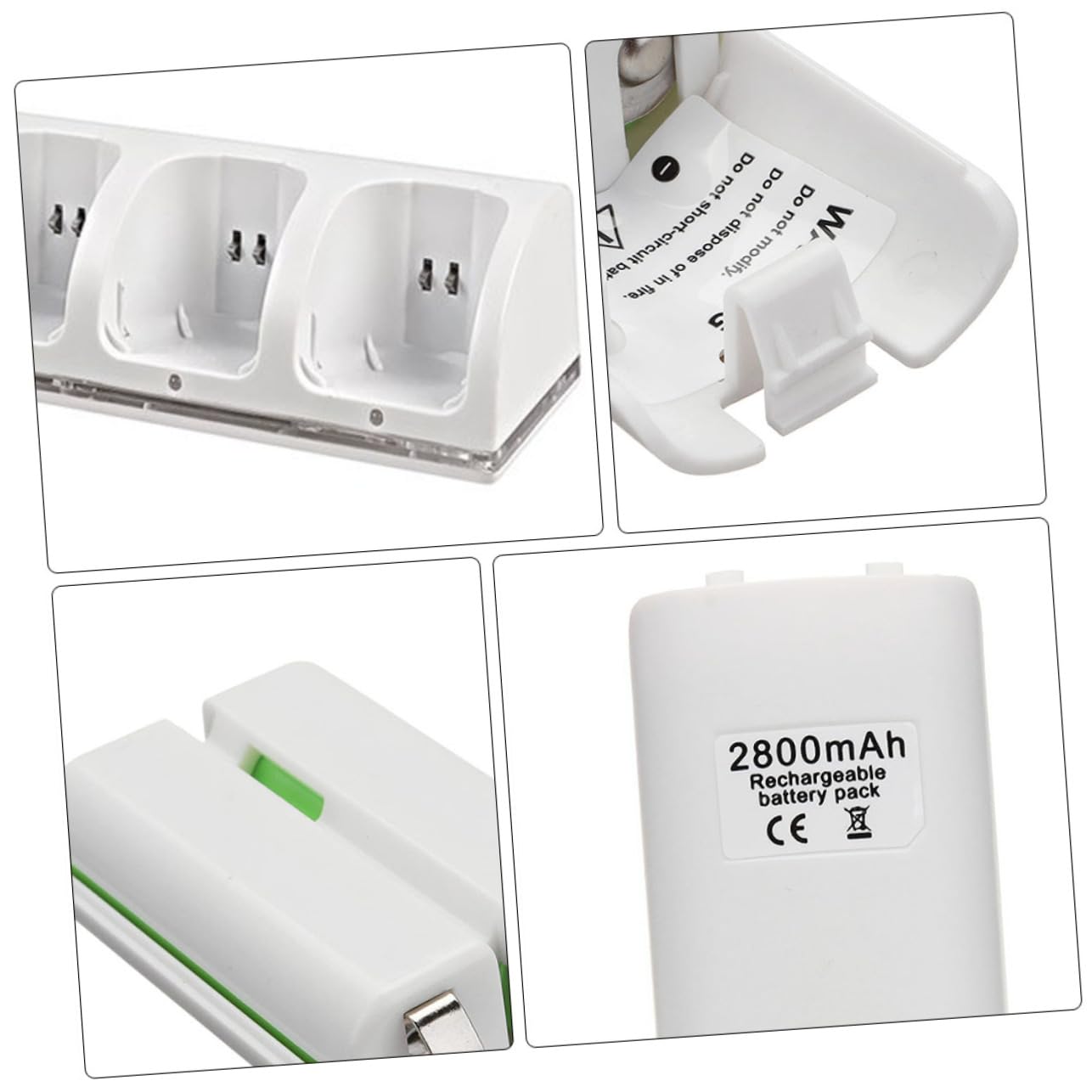 iplusmile Adattatore per Batteria Slot Caricabatterie USB Adattatore per Pile Slot di Ricarica per Batteria Leggero e Compatto Design di Fascia Alta