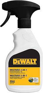 DEWALT 3 in 1 Multi Purpose Biodegradable Penetrating Oil – Professional Grade Lubricant for Machines, Tools, Doors Hinges and Much More, – Fast Acting Lubricating Formula, 11 oz