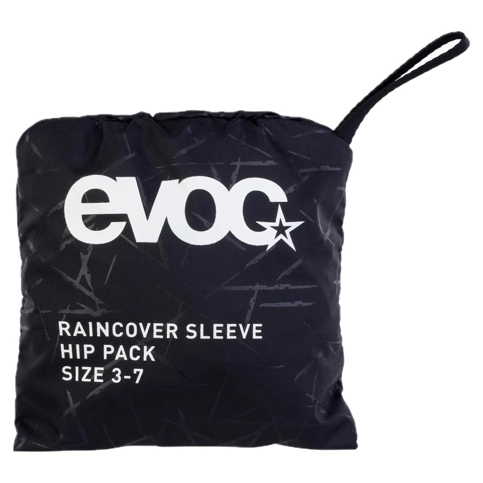EVOC RAINCOVER SLEEVE HIP PACK, lekka osłona przeciwdeszczowa do torby biodrowej (wodoodporna osłona, osłona przeciwdeszczowa do torby biodrowej, do toreb biodrowych o pojemności 3-7 l), czarna