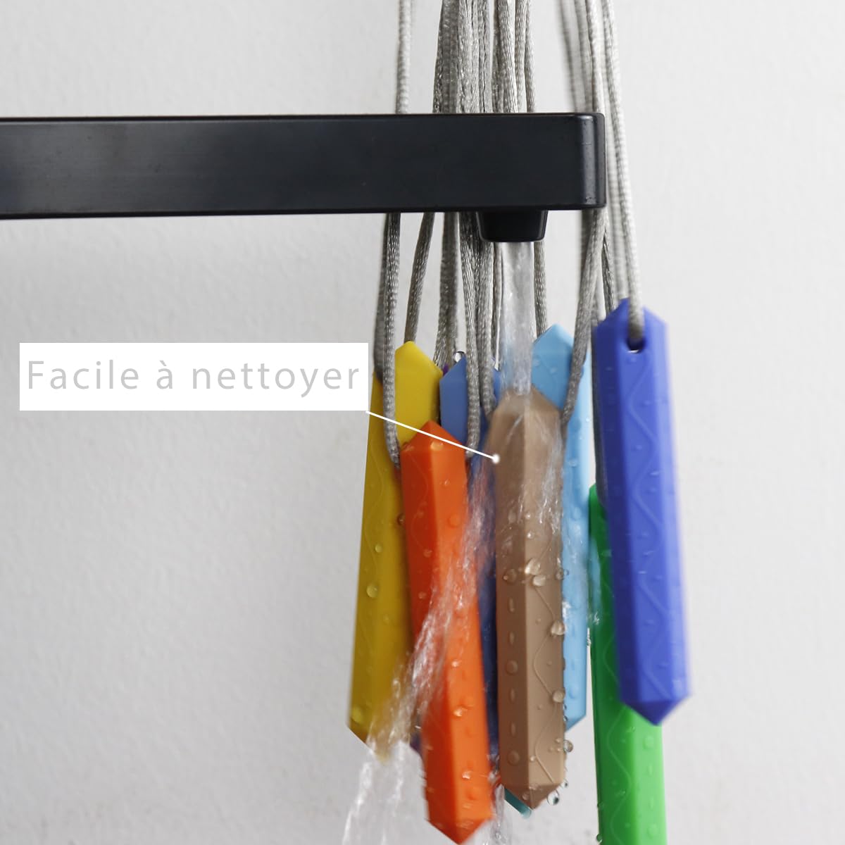 Lot de 10 Collier de Mastication pour Enfants TDAH, Machouilleur Chewy Tube 3 Ans+