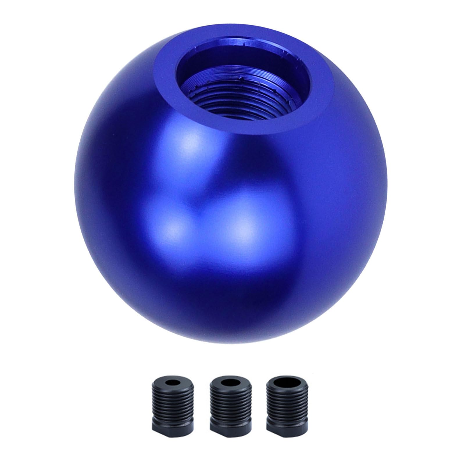Zxfdsfdbnm Blue Easy Installation Ball Gear Knob Anodized Aluminum Construction Ergonomic Grip Aluminum Alloy Gear Knob