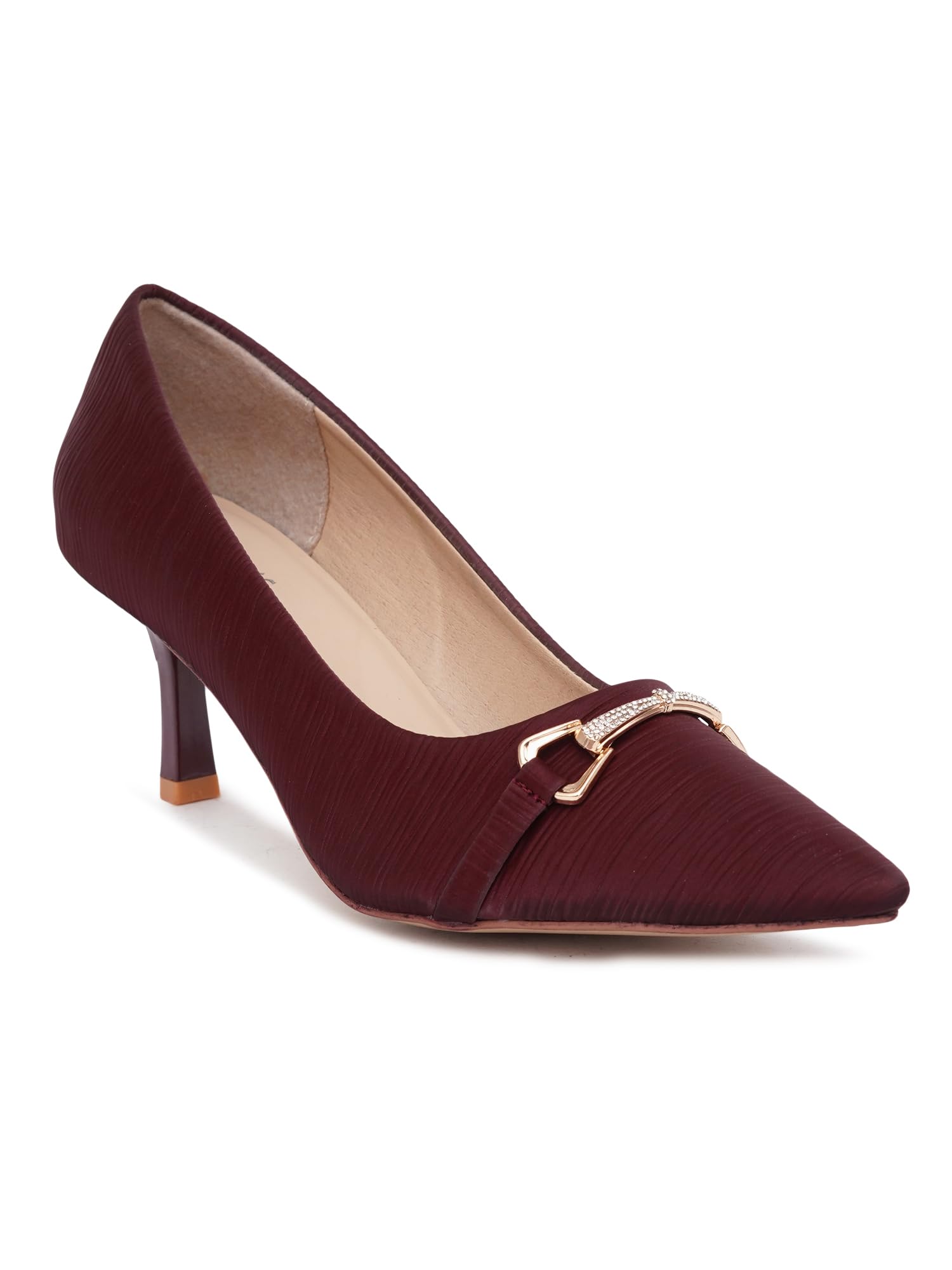 Women's MAROON Color Stiletto Heels Pumps (SF-4736-MAROON-33)-image-46