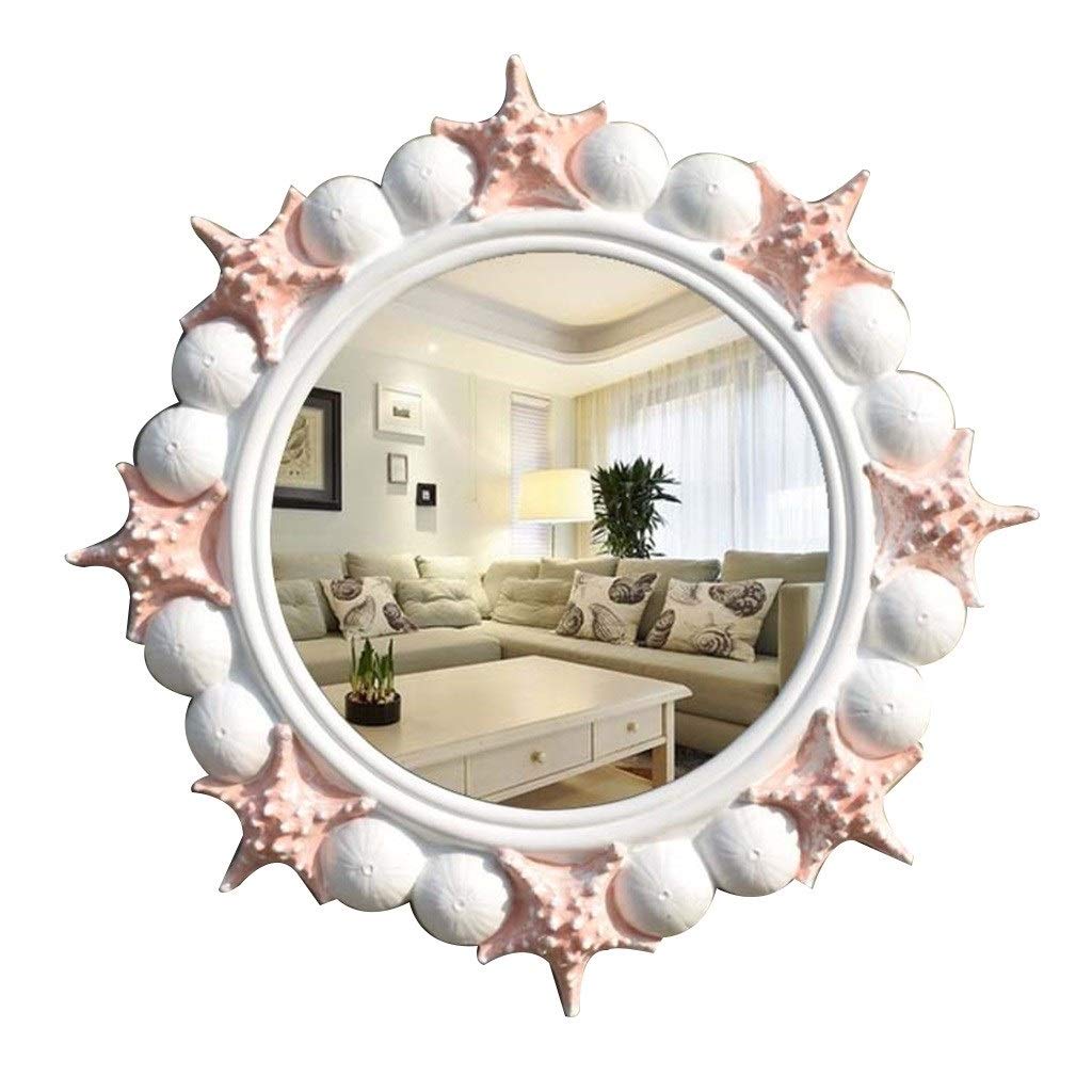 Miroir de dressage rond contre les reflets flous pour salle de bain et beauté