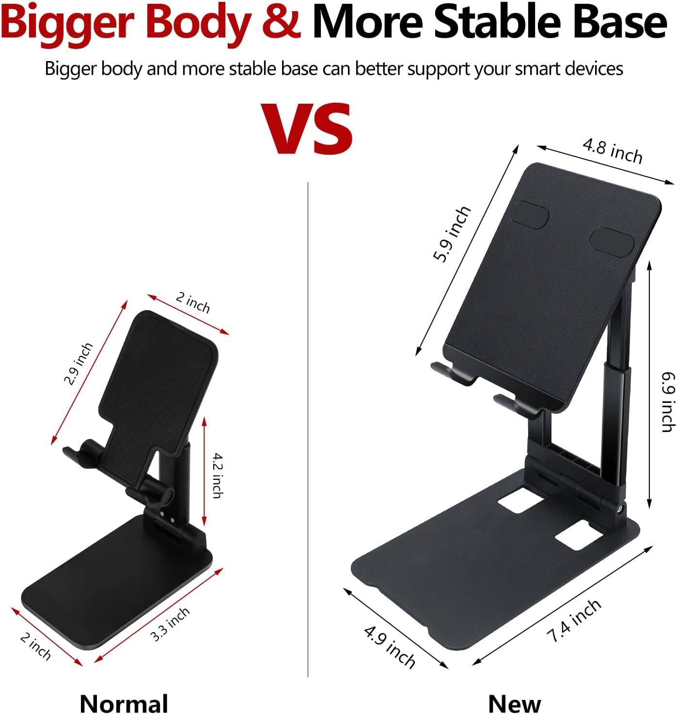 FKU Adjustable Desk Tablet Stand Holder Portable iPad Stand for Foldable Desktop Holder Stands Telescopic Monitor Mount Super Sturdy Metal Compatible for Mini Laptop, Phone, iPad Pro. Black 13 61M4vTJ6fVL. SL1473