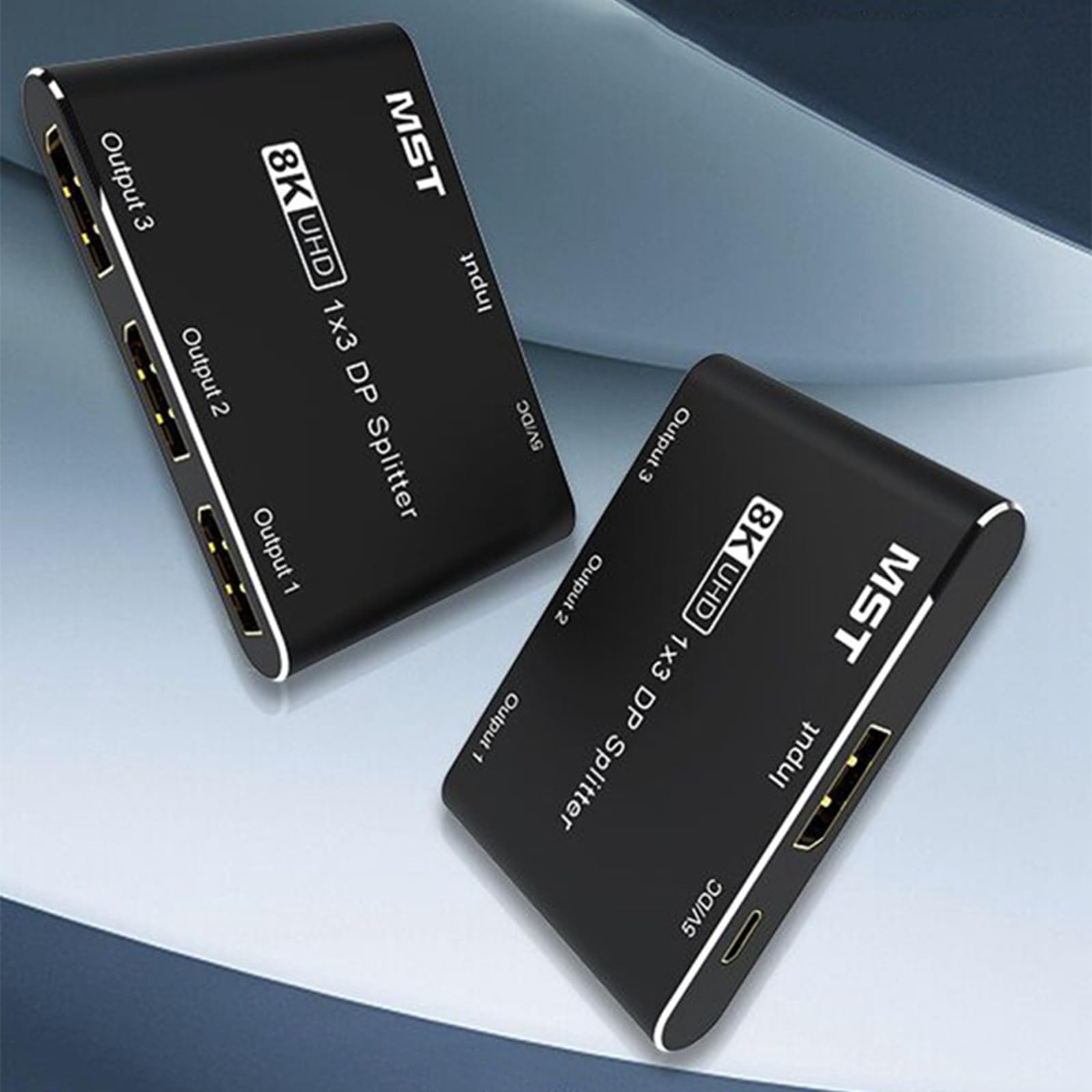 Puerto de visualización 8K HDTV Splitter Switcher DisplayPort Salida direccional 1 en 3 salidas Puerto de visualización múltiple para host de PC