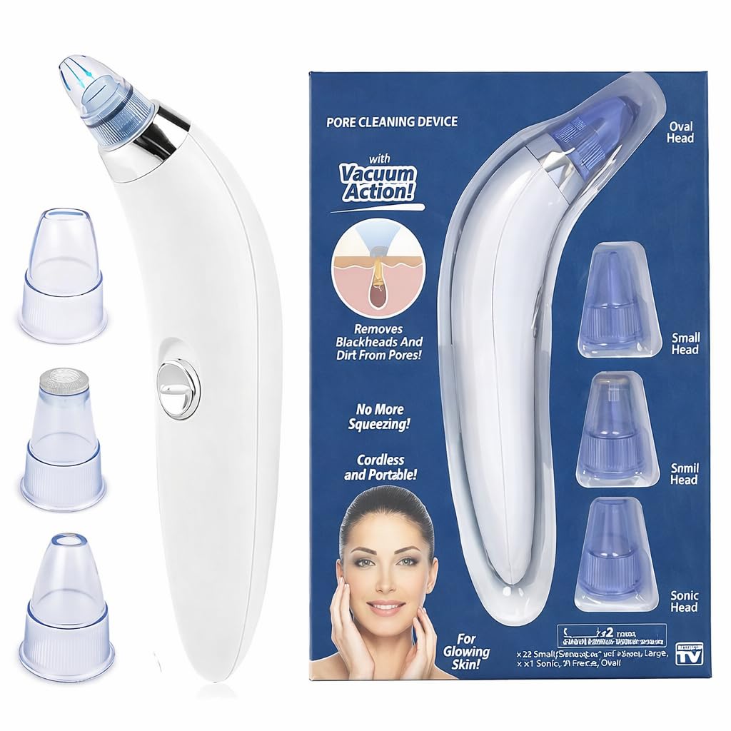 4-in-1 Blackhead Remover Vacuum – Electric Pore Cleaner with Adjustable Suction Levels & Interchangeable Heads Deep Facial Cleansing Device for Men & Women-image-28