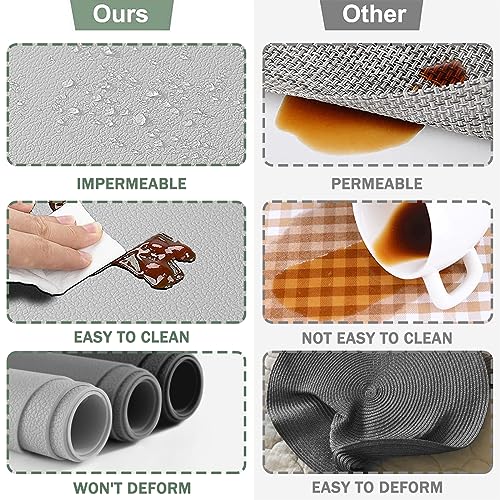 YUNJUER 4 Silicone Tablemats + 4 Coasters, Heat Resistant 450 °F, Washable and Waterproof Placemat, Easy to Clean - Image 4