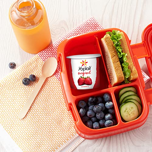 Yoplait Original Strawberry & Strawberry Banana Low Fat Yogurt Pack, 8 Ct, 6 Oz Yogurt Cups #TOP5