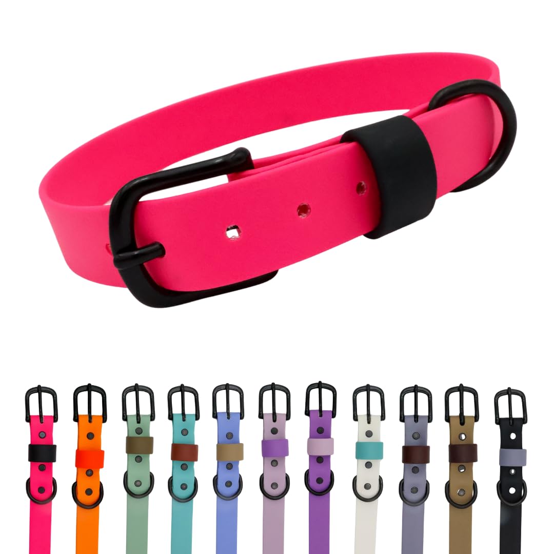 Collier pour chien imperméable pour balades pluvieuses, accessoire rose XL