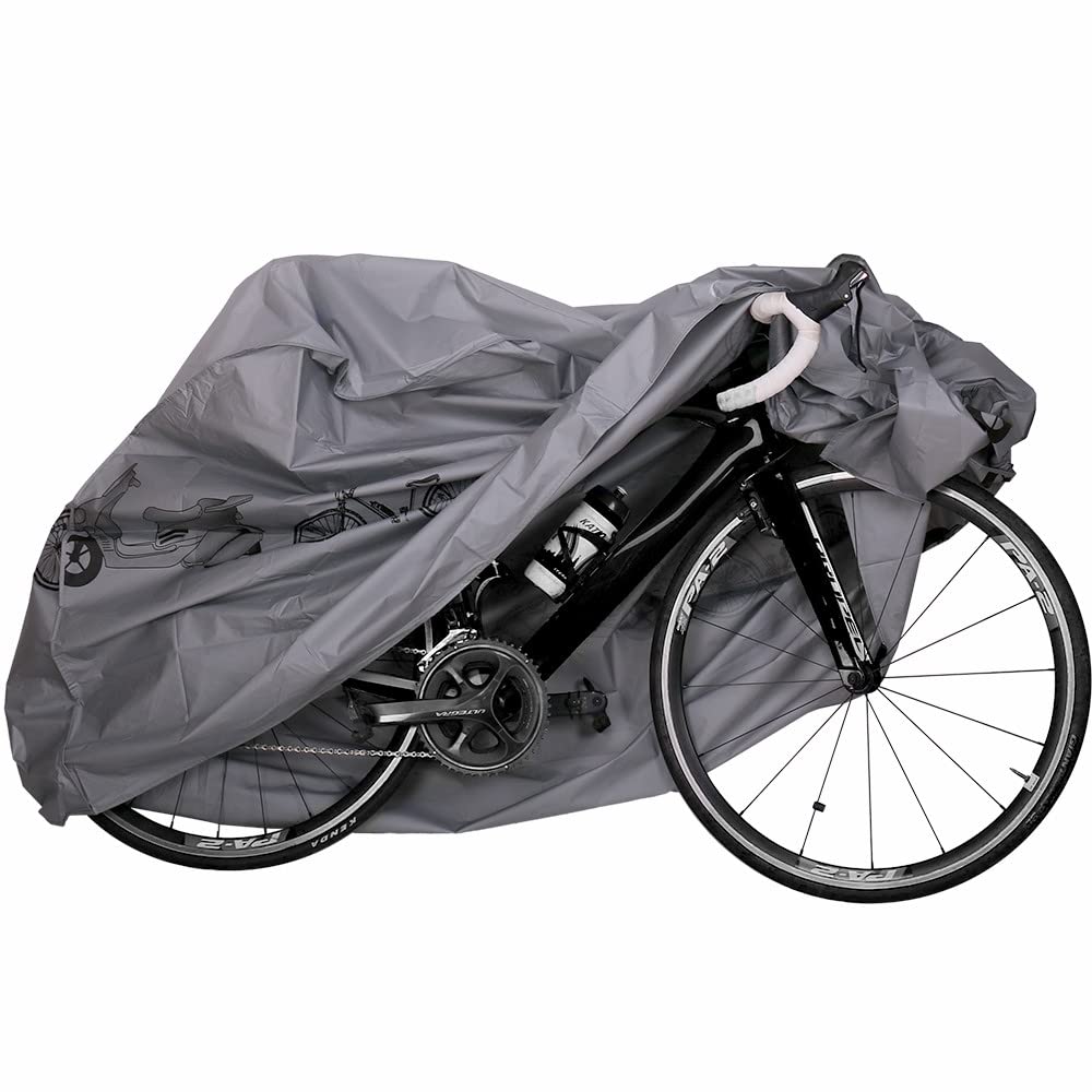 SKEIDO Bicycle Dust Proof Cover Bike Universal Waterproof Rain UV Protector Cover For Electric Motorcycle Scooter Cycling -Gray