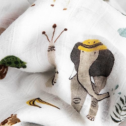 Image of Little Unicorn Deluxe Muslin Swaddle Blanket | Rayon made from Bamboo | 47 inch x 47 inch | Unisex
