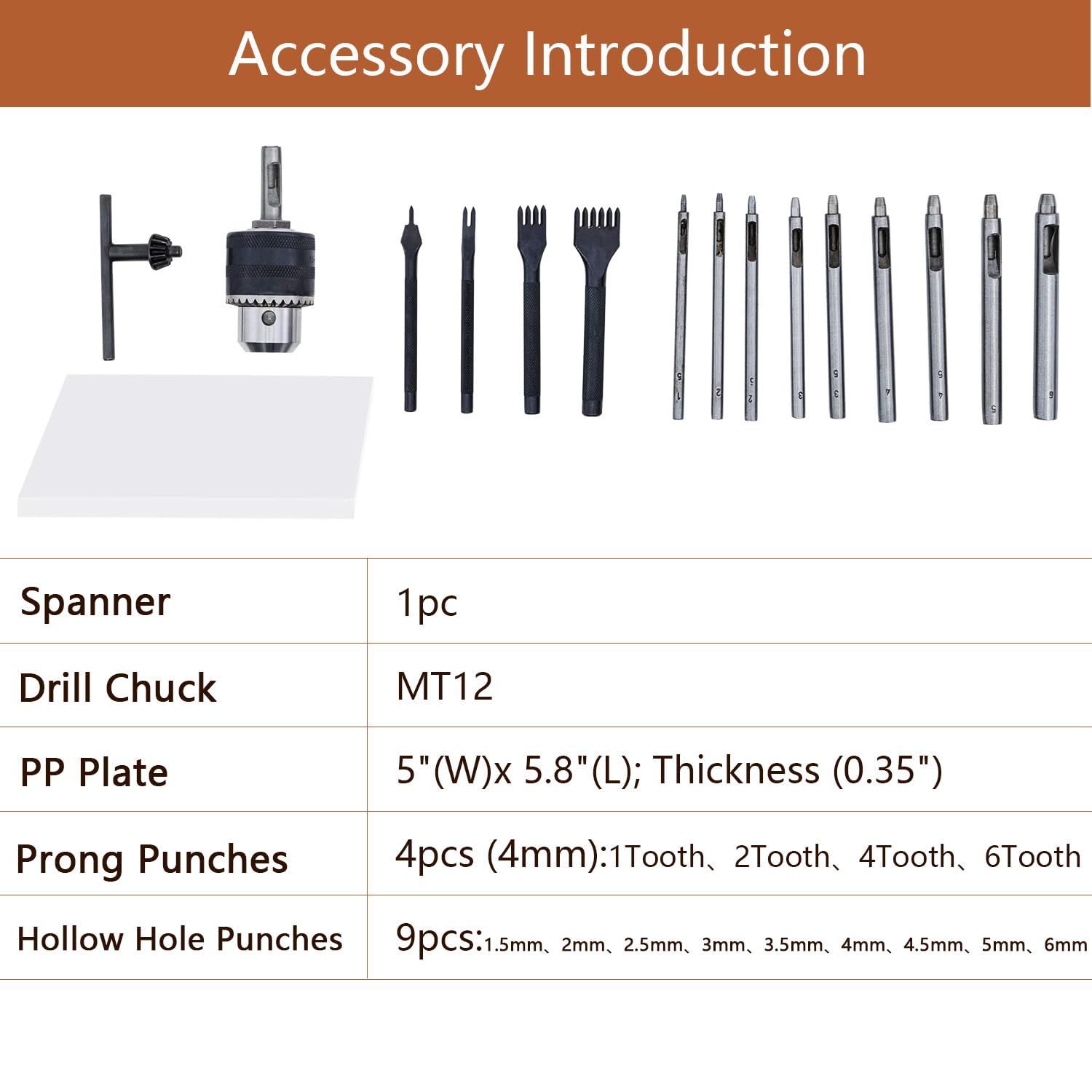 CXRCY Leather Hole Puncher & Press Machine, Manual Hole Punch Set for Leatherworking DIY Craft Leather Hole Punching,Setting Rivets,Button Snaps with 13pcs Punches, PP & Aluminum Plate