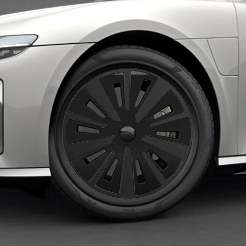 Kit de envoltura de vinilo cromado para ruedas Lucid Air de 19 pulgadas Aero Range color negro sólido