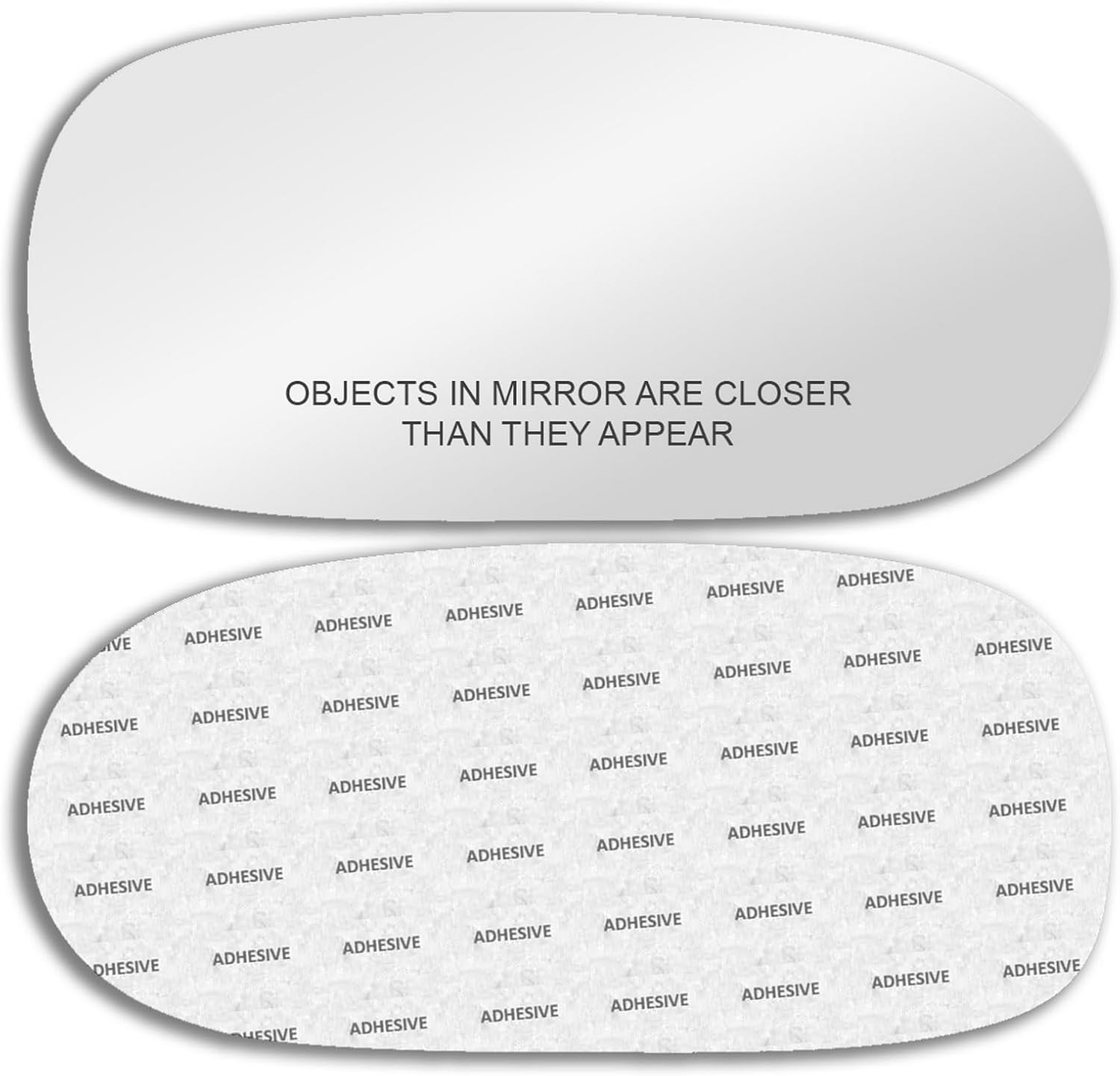 Check Size - More Than One Option Available - Replacement Mirror Glass with Full Size Adhesive for 2005-2013 Chevrolet Corvette C6 Passenger Side View Right RH