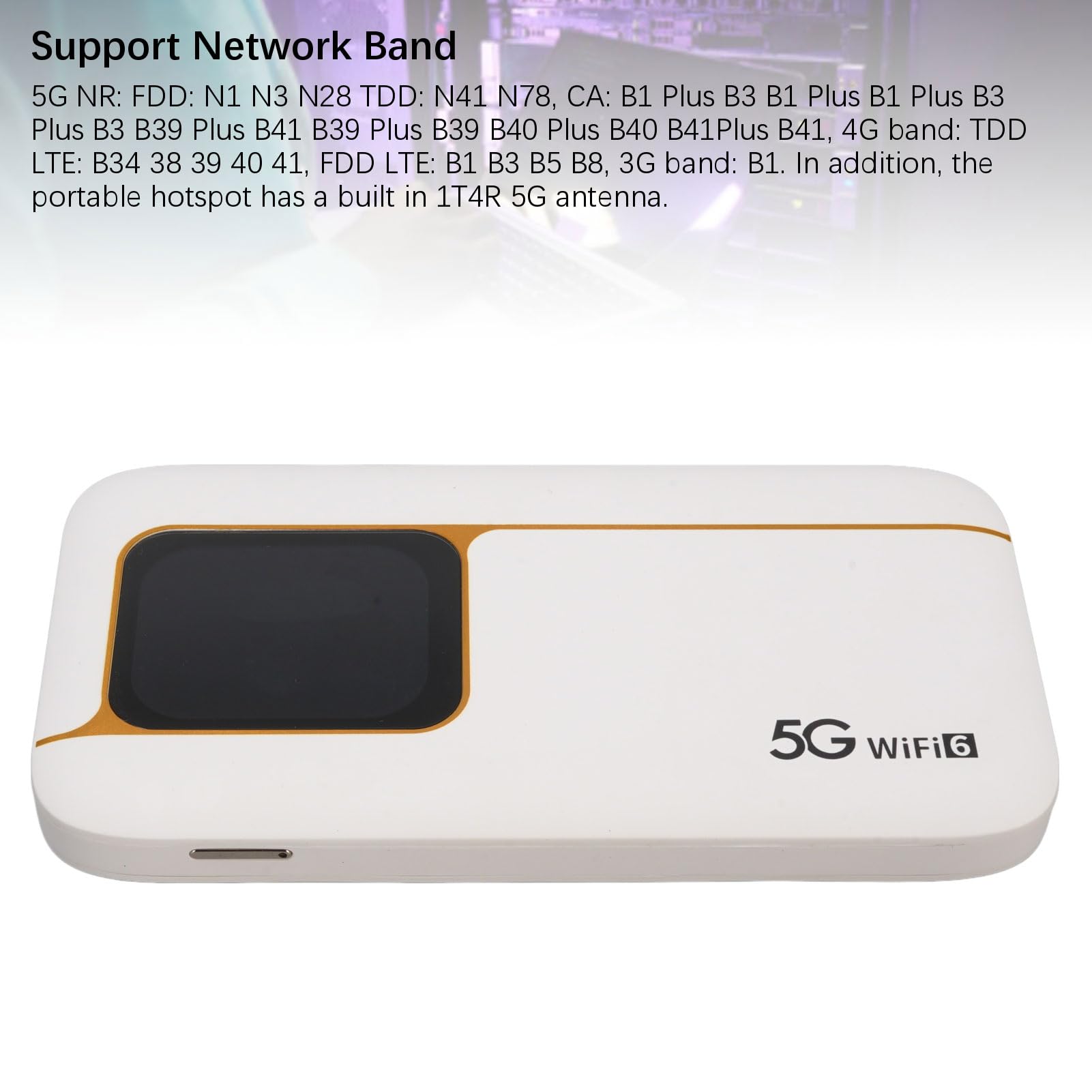 Router Portatile WiFi 6 Hotspot Mobile 5G, Touch Screen da 2,01 Pollici Batteria Grande da 7100 MAh con Slot per Scheda SIM, Supporta 16 Dispositivi per la Casa e il Viaggio