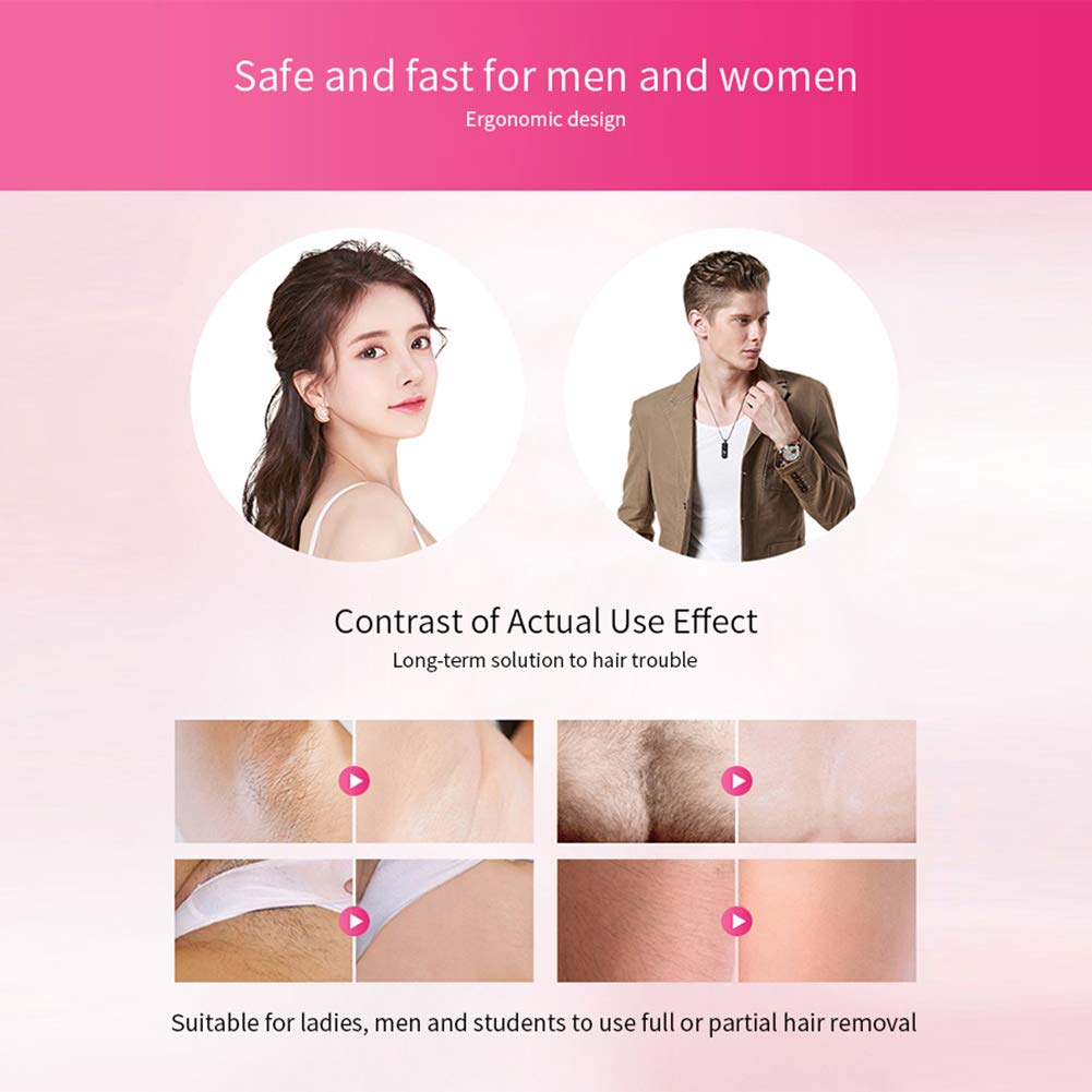 Epilatore elettrico IPL, Epilatore permanente bikini facciale femminile, Epilatore indolore corpo 600000 Lampeggiante