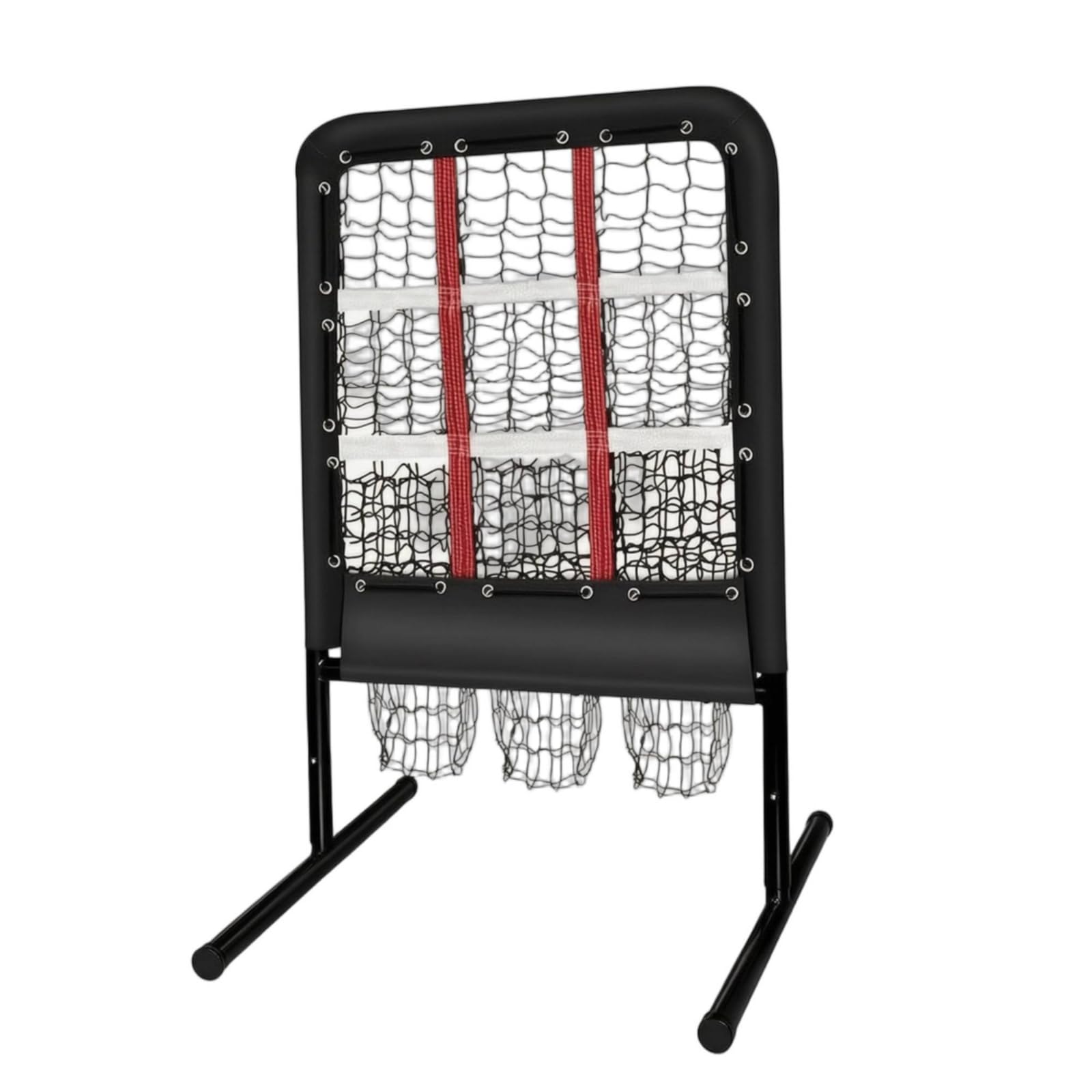 Red de Entrenamiento de Béisbol con Objetivo con Estructura Robusta Áreas Señaladas Altura Adaptable y Bolsa Portátil Adecuada para Sesiones Técnicas Entrenadores y Equipos Aficionados