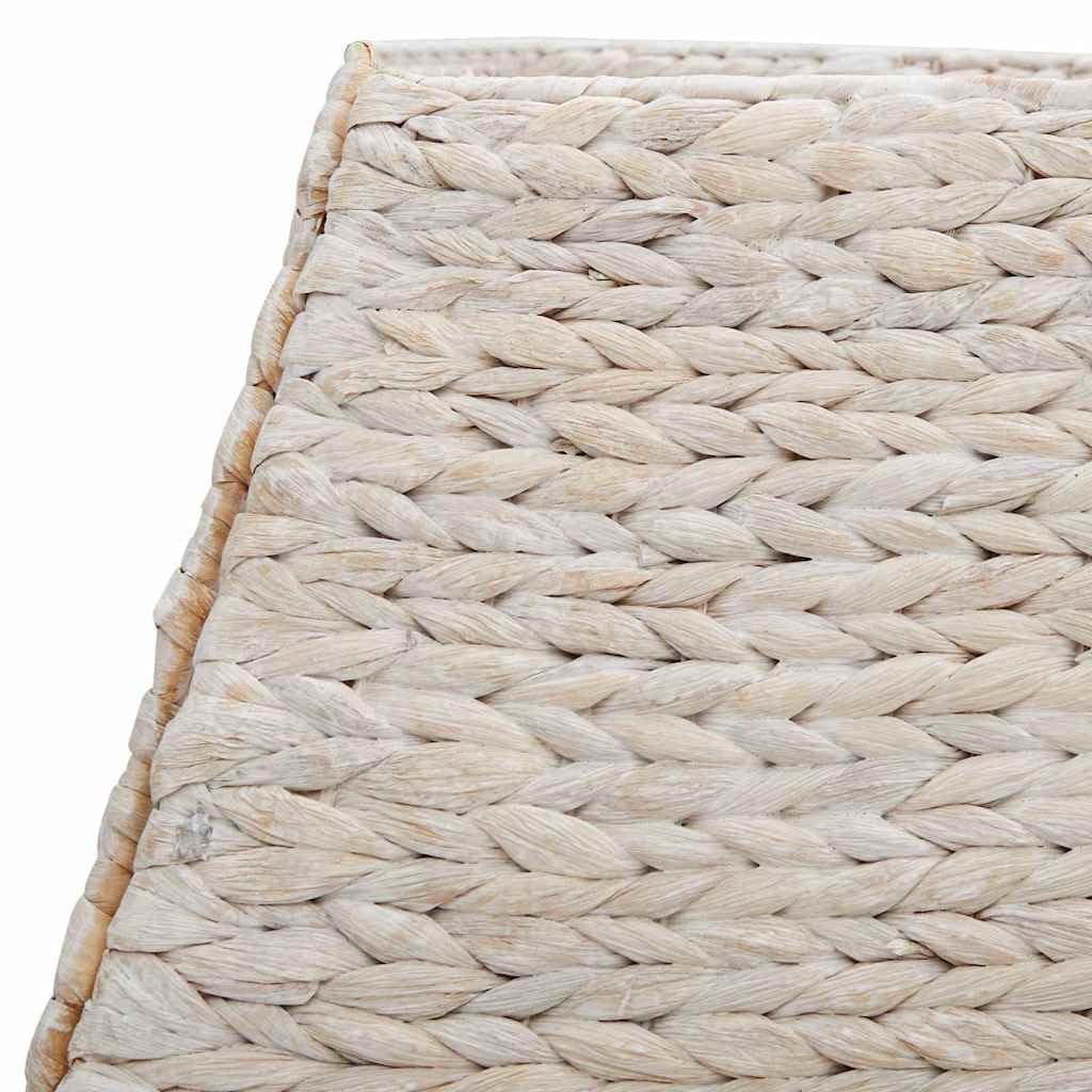 Weihnachtsbaumkragen Quadratisch Weiss 70x70x28 cm Wasserhyazinthe